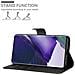 Custodia Compatibile Con Samsung Galaxy Note 20 Plus In Nero Carbone - Coperchio Protettiva Con Chiusura Magnetica, Funzione Stand E Tasca Per Le Carte - Foto miniatura 3