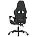 Sedia da Gaming Girevole Poggiapiedi Nero e Bianco Similpelle - Foto miniatura 10