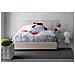 Letto Matrimoniale Azue, Letto Contenitore Con Rivestimento In Tessuto, 100% Made In Italy, Apertura Frontale, Adatto Per Materasso Cm 140x190, Beige - Foto miniatura 1