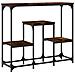 Tavolo Consolle Rovere Fumo 89,5x28x76 Cm Legno Multistrato - Foto miniatura 2