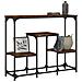 Tavolo Consolle Rovere Fumo 89,5x28x76 Cm Legno Multistrato - Foto miniatura 3