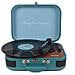 Giradischi Vintage VC600 Riproduttore e Convertitore di Vinili Tramite Bluetooth e Usb Radio FM 2 Altoparlanti Integrati Colore Blu - Foto miniatura 1