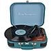 Giradischi Vintage VC600 Riproduttore e Convertitore di Vinili Tramite Bluetooth e Usb Radio FM 2 Altoparlanti Integrati Colore Blu - Foto miniatura 9