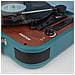 Giradischi Vintage VC600 Riproduttore e Convertitore di Vinili Tramite Bluetooth e Usb Radio FM 2 Altoparlanti Integrati Colore Blu - Foto miniatura 3