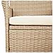 Set Da Pranzo Da Giardino 9 Pz Con Cuscini Beige In Polyrattan - Foto miniatura 5