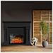 Camini Elettrici Marisa Nero Opaco, Con Effetto Sonoro, L120xh102cm - Foto miniatura 1