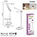 Lampada Touch Ricaricabile Pieghevole 180° Luce Led Scrivania E Tavolo Te-b0495 - Foto miniatura 2