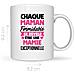 Tazza In Ceramica Bianca Per Mamma Con Scritta Francese - Regalo Perfetto! - Foto miniatura 4