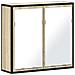 Mobile Bagno Con Specchio Rovere Sonoma 65x20x60 Cm Multistrato - Foto miniatura 2