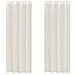 Tende In Voile Con Occhielli 2 Pz Crema 140x260 Cm - Foto miniatura 2