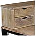 Lusso Casadino -  Scrivania In Legno Massello Di Mango E Acciaio 110x50x96 Cm - Foto miniatura 5