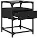 Lusso Casadino -  Comodino Nero 40x40x55 Cm In Legno Multistrato - Foto miniatura 6