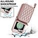 Elegante Custodia Pieghevole Con Porta Carte Per Moto Razr 40 - Oro Rosa - Foto miniatura 5