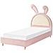 Letto Per Bambini Coniglio Velluto Lallias 90 X 200 Cm Rosa - Foto miniatura 2