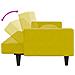 Set di Divani 2 pz con Cuscini Giallo in Velluto - Foto miniatura 6