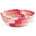 Cestino Tulum in fibra carta rosa 21x8h cm - Foto miniatura 1