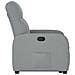 Poltrona Alzapersona Reclinabile Grigio Chiaro in Tessuto - Foto miniatura 6