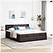 Struttura Letto Pouf con Materassi 180x200 cm in Tessuto - Foto miniatura 4
