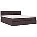 Struttura Letto Pouf con Materassi 180x200 cm in Tessuto - Foto miniatura 7