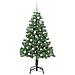 Albero di Natale con 150 LED con supporto Verde 150 cm PVC - Foto miniatura 3
