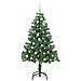 Albero di Natale con 150 LED con supporto Verde 150 cm PVC - Foto miniatura 4