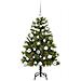 Albero di Natale artificiale pieghevole con coni Verde 120 cm - Foto miniatura 4