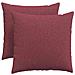 Cuscini da Divano 2 pcs Rosso Vino 50 x 50 cm Tessuto - Foto miniatura 1