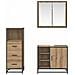 Set di mobili per il bagno con porta 3 pcs Rovere artigianale - Foto miniatura 3