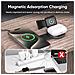 Super Mini Caricatore Wireless 3-in-1 Rotondo Qi2.0 - Ricarica Rapida Per Telefono, Orologio E Auricolari - Foto miniatura 5
