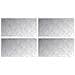 Dischi Quadrati 4 pcs Argento 60 x 30 cm Alluminio - Foto miniatura 1