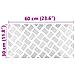 Dischi Quadrati 4 pcs Argento 60 x 30 cm Alluminio - Foto miniatura 8