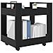 Carrello da Scrivania Rovere Nero 60 x 45 x 60 cm - Foto miniatura 3