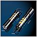 Torcia Led Ricaricabile Con Cavo Tipo-c E Batteria 18650 (1200mah) - Luce Portatile Zoomabile - Foto miniatura 7