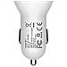 Caricatore Per Auto 2 Usb Con Display Led A Ricarica Rapida, Bianco - Foto miniatura 4