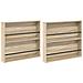 Scaffale per riviste 2 pcs Rovere Sonoma 80 x 12 x 70 cm - Foto miniatura 1