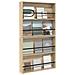 Scaffale per riviste 2 pcs Rovere Sonoma 80 x 12 x 70 cm - Foto miniatura 3