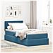 Letto con Contenitore Blu Scuro 100 x 200 cm Velluto - Foto miniatura 2