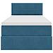 Letto con Contenitore Blu Scuro 100 x 200 cm Velluto - Foto miniatura 7