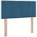 Letto con Contenitore Blu Scuro 100 x 200 cm Velluto - Foto miniatura 9