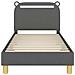 Struttura letto bambini con testata Grigio scuro 80 x 160 cm - Foto miniatura 5
