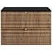 | Mobili da bagno | Marrone opaco, nero | L /A /D circa 80/57/46 cm | Mobiletto, mobile da bagno, mobile da bagno, piano nero, LOFT - Foto miniatura 3