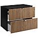 | Mobili da bagno | Marrone opaco, nero | L /A /D circa 80/57/46 cm | Mobiletto, mobile da bagno, mobile da bagno, piano nero, LOFT - Foto miniatura 6