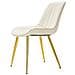 Sedia Paris Crema E Gold In Tessuto - Set 2 Pezzi - 51 X 59 X H 79 Cm - Foto miniatura 3