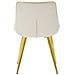Sedia Paris Crema E Gold In Tessuto - Set 2 Pezzi - 51 X 59 X H 79 Cm - Foto miniatura 4