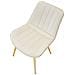 Sedia Paris Crema E Gold In Tessuto - Set 2 Pezzi - 51 X 59 X H 79 Cm - Foto miniatura 5