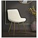 Sedia Paris Crema E Gold In Tessuto - Set 2 Pezzi - 51 X 59 X H 79 Cm - Foto miniatura 7