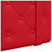 Testata appesa Rosso 130 x 55 x 5 cm Pelle Sintetica - Foto miniatura 8