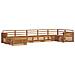 Set divani 7 pcs Naturale Legno di Acacia Massello - Foto miniatura 1