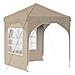 Tenda per feste a pop-up 192 x 192 x 245 cm Crema - Foto miniatura 1