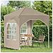 Tenda per feste a pop-up 192 x 192 x 245 cm Crema - Foto miniatura 3